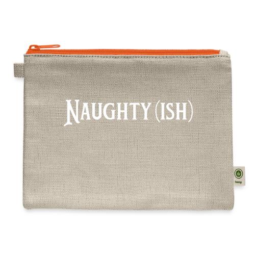 Naughtyish White - Hemp Carry All Pouch