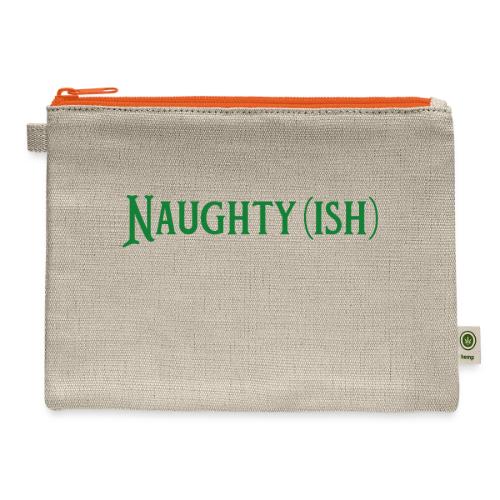 Naughtyish Green - Hemp Carry All Pouch