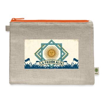 La Pasión Alta Sunburst Emblem - Hemp Carry All Pouch - natural/orange - Front