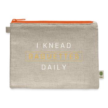 Baker French Bread Baguette - Hemp Carry All Pouch - natural/orange - Front