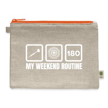 Darts Weekend - Hemp Carry All Pouch - natural/orange - Front