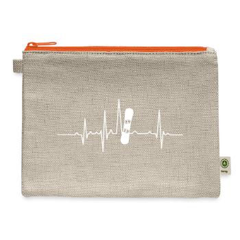 Pill Pulse ECG - Hemp Carry All Pouch - natural/orange - Front