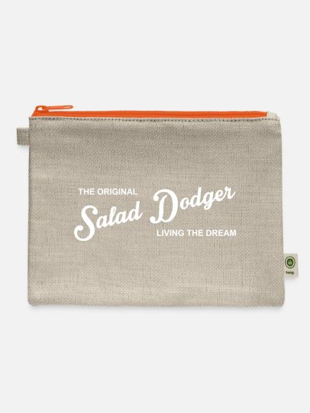 SALAD DODGER LIVING THE DREAM - Hemp Carry All Pouch - natural/orange