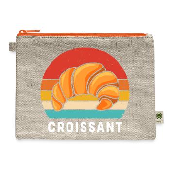 French Bread Croissant - Hemp Carry All Pouch - natural/orange - Front