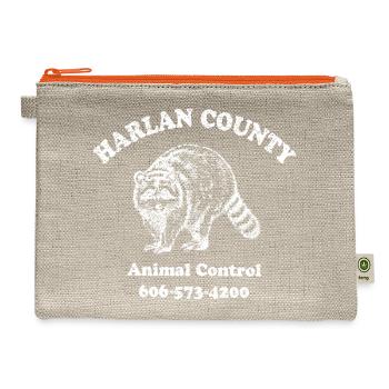 Haarlan County Animal Control - Hemp Carry All Pouch - natural/orange - Front