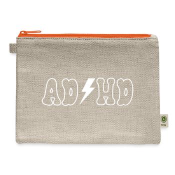 Charged & Bold - Hemp Carry All Pouch - natural/orange - Front