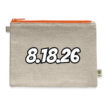 25K on 8.18.26 - Hemp Carry All Pouch - natural/orange - Front