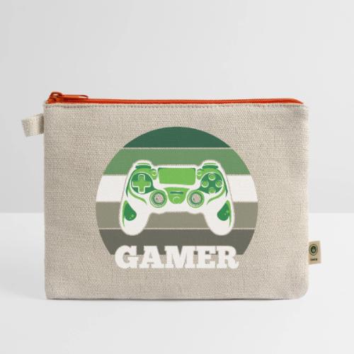 Green Sunset Gamer - Hemp Carry All Pouch