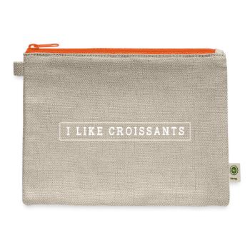 Baker French Bread Croissant - Hemp Carry All Pouch - natural/orange - Front
