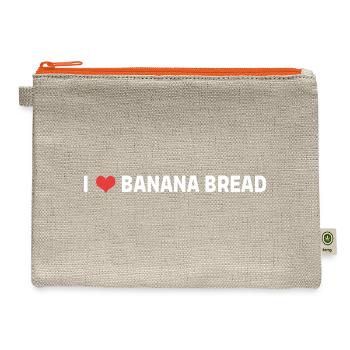 Banana Bread Baking Chef - Hemp Carry All Pouch - natural/orange - Front