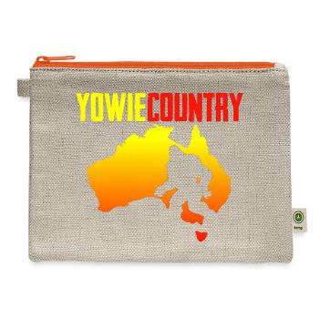 Yowie Country Australia - Hemp Carry All Pouch - natural/orange - Front
