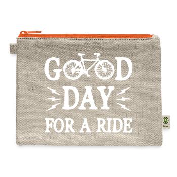 Good Day - Hemp Carry All Pouch - natural/orange - Front
