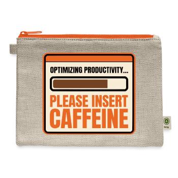 Optimize Productivity Coffee Loading Present - Hemp Carry All Pouch - natural/orange - Front