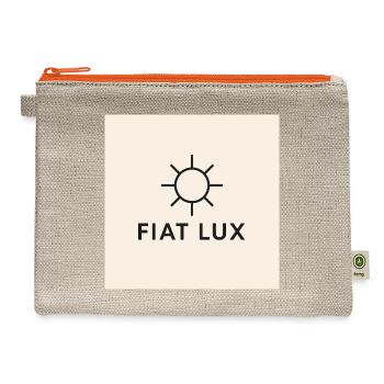 Fiat Lux Sun Emblem - Hemp Carry All Pouch - natural/orange - Front