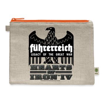 HEARTS OF IRON 4 COAT OF ARMS - Hemp Carry All Pouch - natural/orange - Front