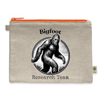 Bigfoot Research Team - Hemp Carry All Pouch - natural/orange - Front