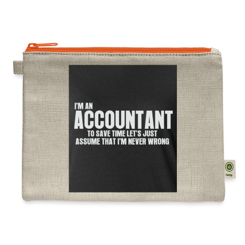 accountant - Hemp Carry All Pouch