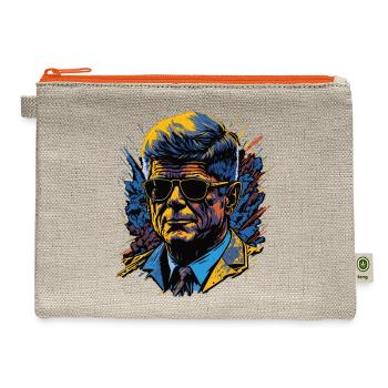Kennedy Independence Day - Hemp Carry All Pouch - natural/orange - Front