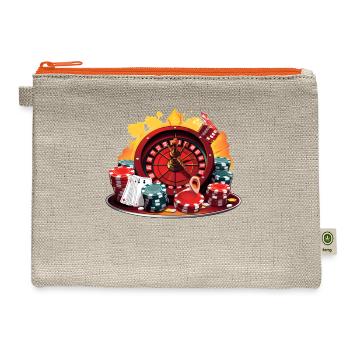 Casino - Hemp Carry All Pouch - natural/orange - Front