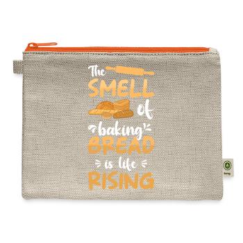 Bread Lover Fresh Baked Bread Baker Baking - Hemp Carry All Pouch - natural/orange - Front