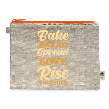 Bread Lover Fresh Baked Bread Baker Baking - Hemp Carry All Pouch - natural/orange - Front