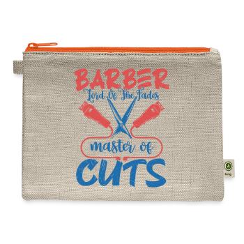 Barber Lord Of The Fades Master of Cuts Barbershop - Hemp Carry All Pouch - natural/orange - Front
