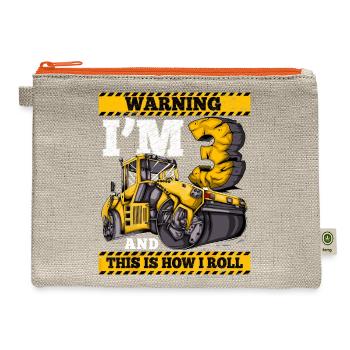 Bigfoot, Mothman, Nessie, Wendigo Original - Hemp Carry All Pouch - natural/orange - Front