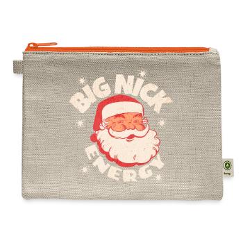Big Nick Energy Santa - Hemp Carry All Pouch - natural/orange - Front