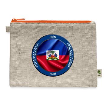Haiti - Hemp Carry All Pouch - natural/orange - Front