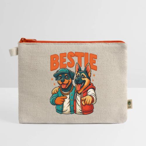 Hip Hop Dog Besties Shirt for Friends & Pet Lovers - Hemp Carry All Pouch