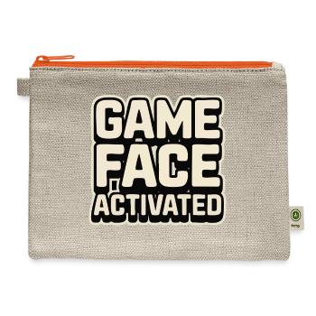 Game Face Activated - Hemp Carry All Pouch - natural/orange - Front