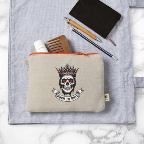 Born to Rule Skull King - Hemp Carry All Pouch