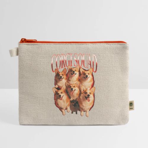Corgi Squad Funny Dog Lover Vintage Shirt - Hemp Carry All Pouch