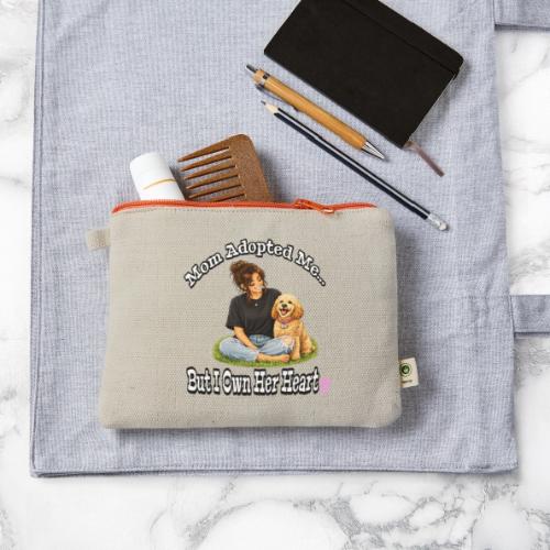 Mom Adopted Me But I Own Her Heart - Hemp Carry All Pouch