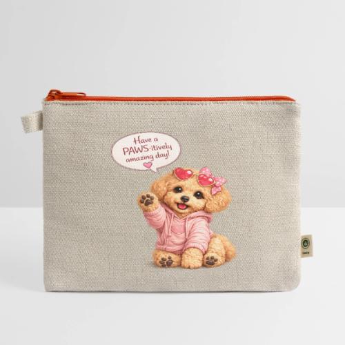 Have a PAWS-itively Amazing Day - Hemp Carry All Pouch