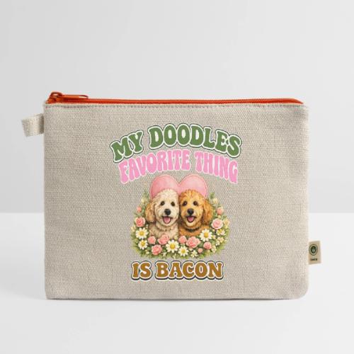 My Doodles Favorite Thing Is Bacon - Hemp Carry All Pouch