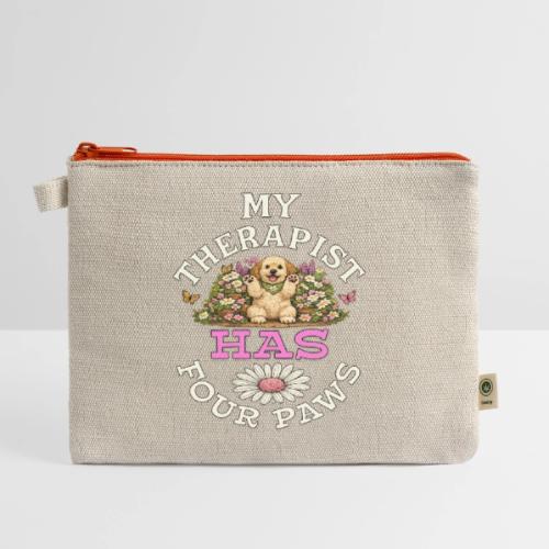 My Therapist Has Four Paws - Hemp Carry All Pouch