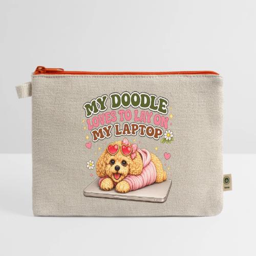 My Laptop Belongs to My Doodle - Hemp Carry All Pouch