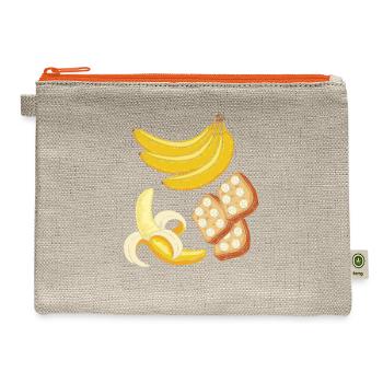 Banana Bread Baker - Hemp Carry All Pouch - natural/orange - Front