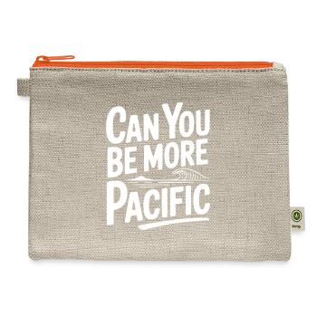 Can You Be More Pacific - Hemp Carry All Pouch - natural/orange - Front