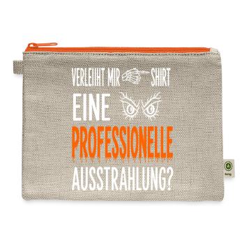 Professionelle Ausstrahlung Shirt - Hemp Carry All Pouch - natural/orange - Front