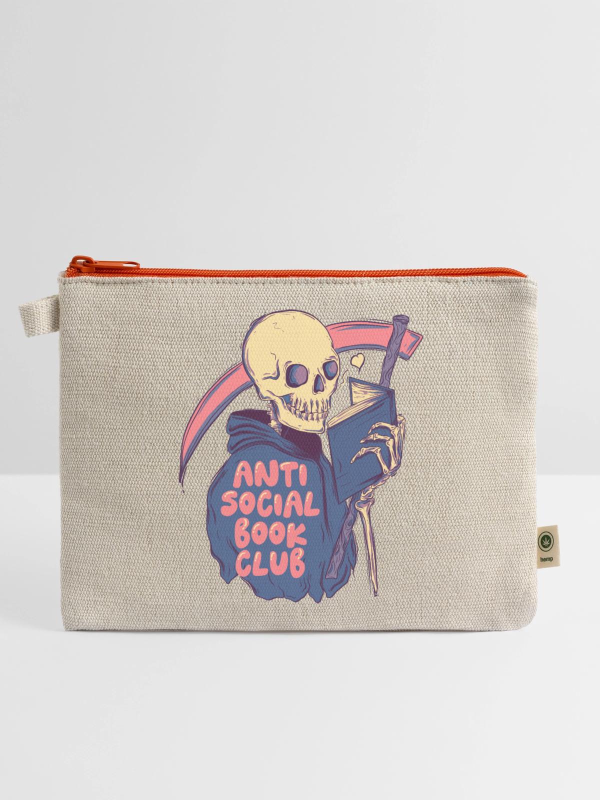 Anti Social - Hemp Carry All Pouch - natural/orange - Front
