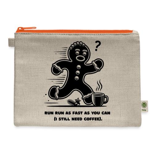 Gingerbread Man T-Shirt - Hemp Carry All Pouch