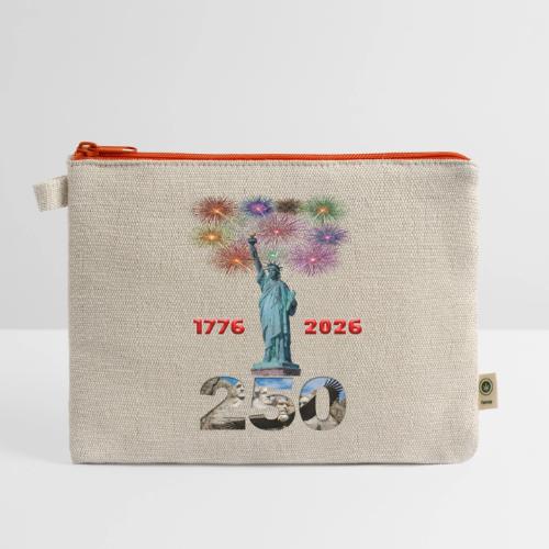 1776 - 2026 | 250 Years USA | Fireworks - Hemp Carry All Pouch