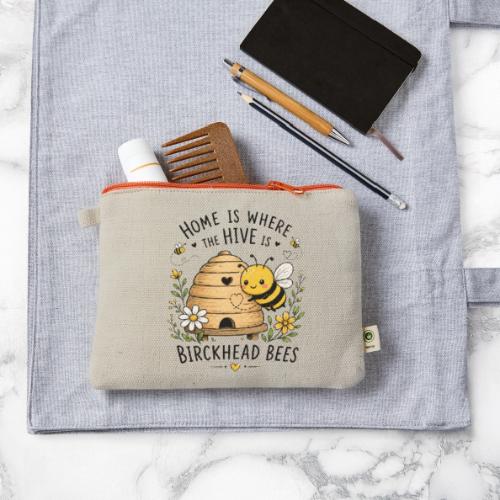Home Is Where The Hive Is - Hemp Carry All Pouch
