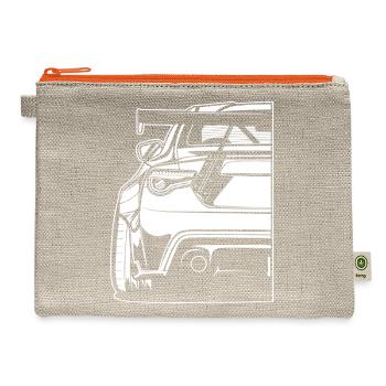 Toyota Gt86 Subaru Brzabcdabcdabcdwhite Print - Hemp Carry All Pouch - natural/orange - Front