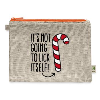 Going Santaquotes - Hemp Carry All Pouch - natural/orange - Front