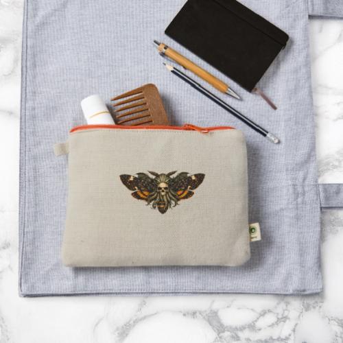 Cthulhu Moth Skull - Hemp Carry All Pouch