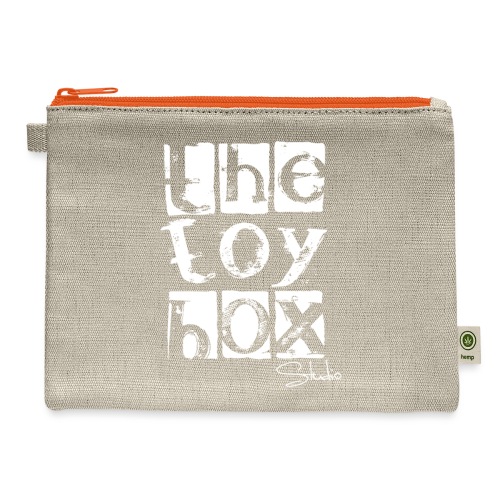The Toy box Studio - White Logo - Hemp Carry All Pouch