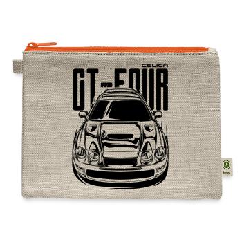Toyota Celica Gt Four - Hemp Carry All Pouch - natural/orange - Front